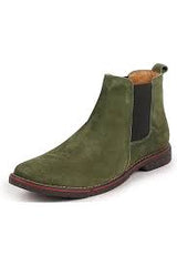 Zaraa Chelsea boots Olive Suede