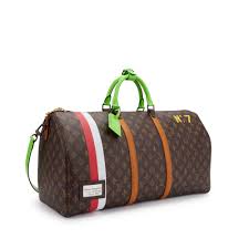 Louis Vuitton  Keepall Bandouliere 55 Trunk NO7 Weekend Travel Duffle Bag With Tag & Dust Bag (8273)