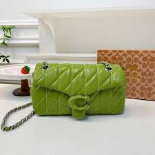 Coach Soft Green Tabby 26 Quilted Medium Leather Shoulder Bag With OG Box & Dust Bag (CP-150-Green)