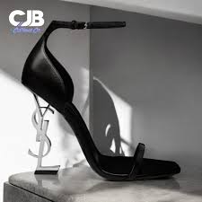 SAINT LAURENT YSL Opyum HEELS black silver