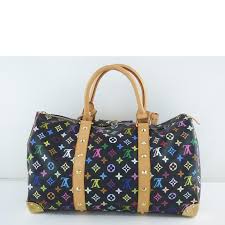 Louis Vuitton Keepall Bandoulire 50 LV Multicolor Duffle With Dust Bag (8867)