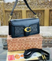 Coach Tabby 26 Shoulder Bag With OG Box & Dust Bag (Black-8716)