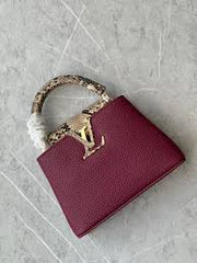 Louis Vuitton Capucines Medium Maroon OG Double Box With Dust Bag 9681575