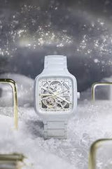 Rado True Square Automatic Ceramic- White-Gold