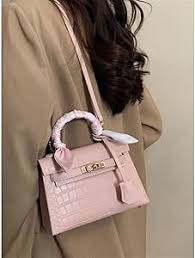 Hermes Blanc Crocodile Niloticus Pink Encrusted Birkin Bag With OG Box & Dust Bag  (1080 Pink)