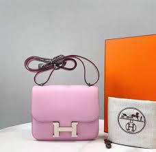 Hermes Constance Slim Epsom ert With OG Box & Dust Bag (KG-19 Pink)