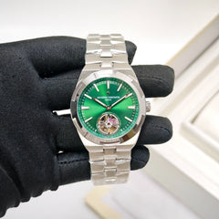 Vacheron Constantin Overseas Tourbillion Silver Green Semi ETA