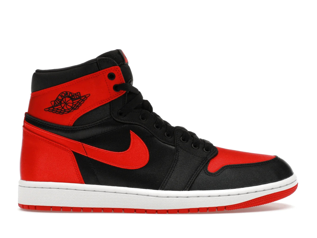 AIR JORDAN 1 RETRO HIGH SATIN BRED HEAVY QUALITY