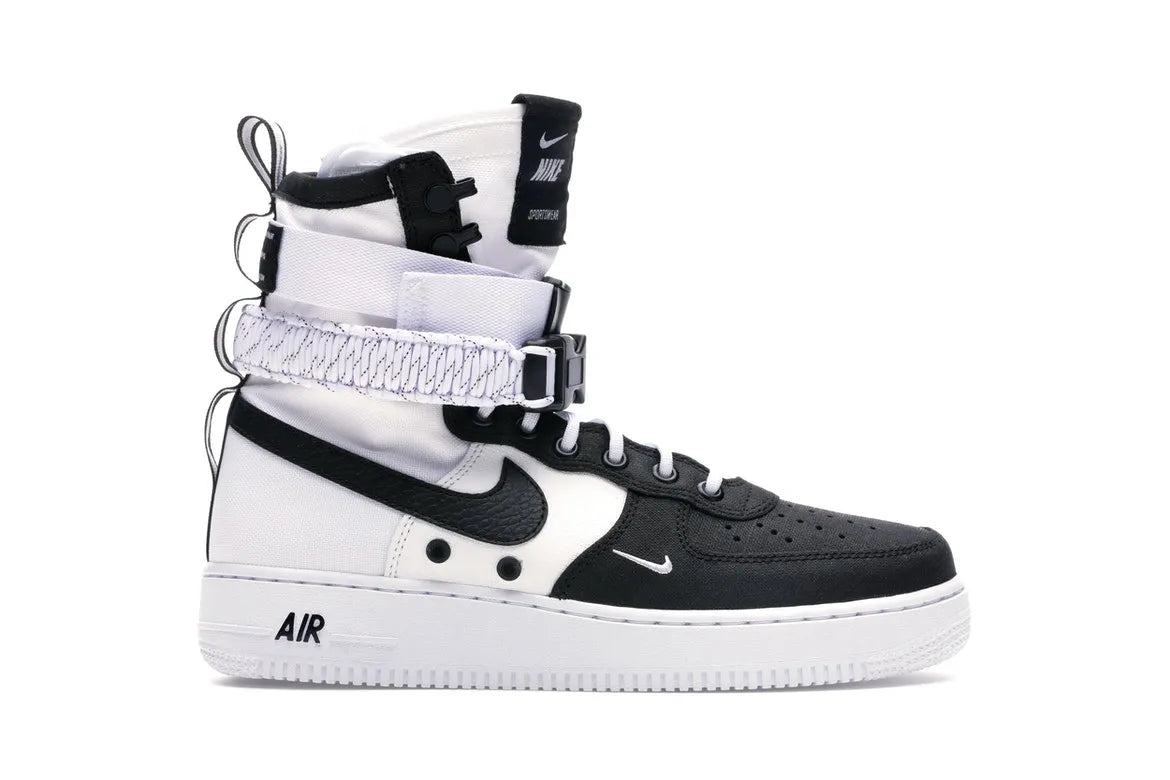 NIKE AIR FORCE 1 SF HIGH PANDA BLACK WHITE