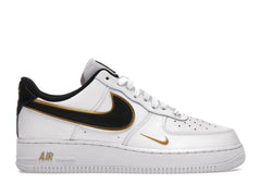 NIKE AIR FORCE 1 DOUBLE SWOOSH WHITE BLACK