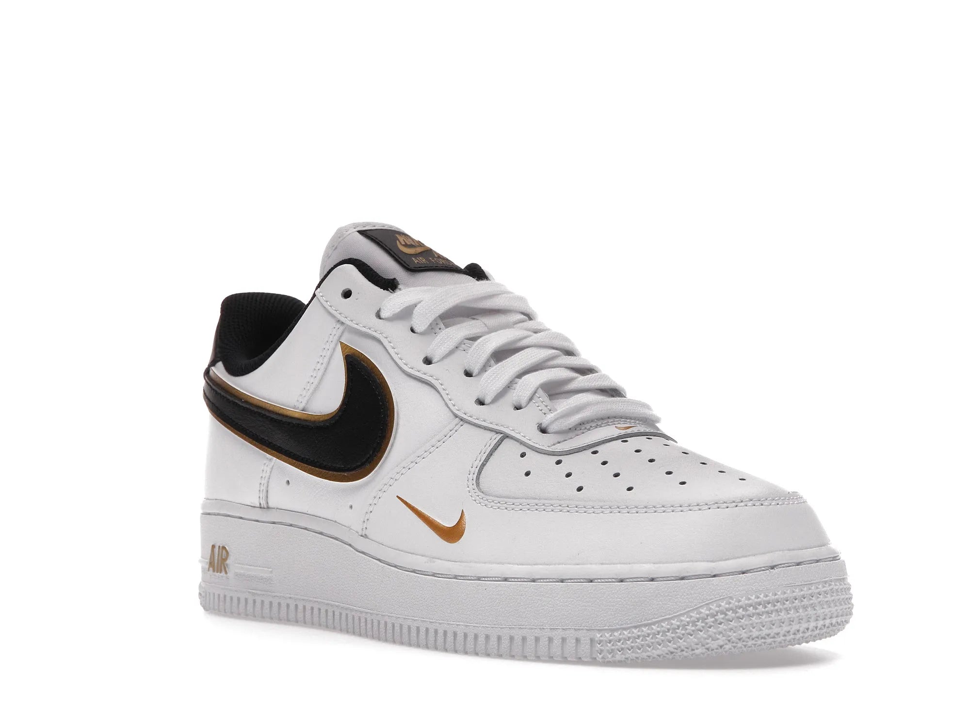 NIKE AIR FORCE 1 DOUBLE SWOOSH WHITE BLACK