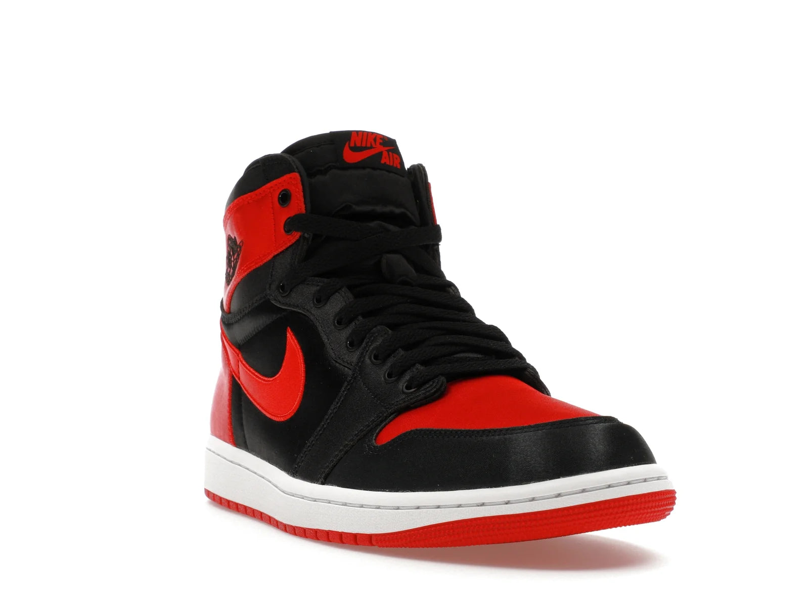 AIR JORDAN 1 RETRO HIGH SATIN BRED HEAVY QUALITY