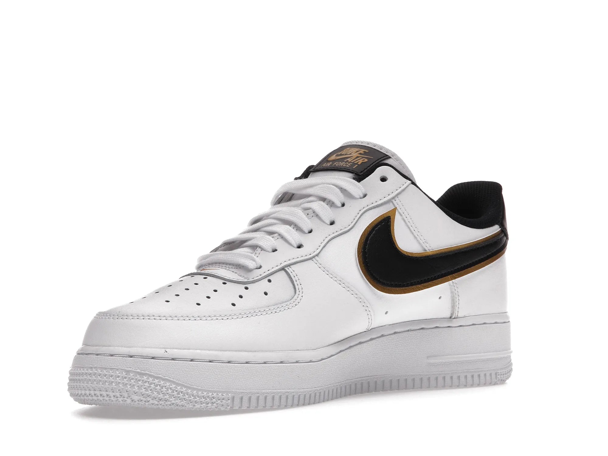 NIKE AIR FORCE 1 DOUBLE SWOOSH WHITE BLACK