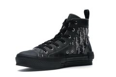 DIOR B23 HIGH TOP CANVAS OBLIQUE BLACK