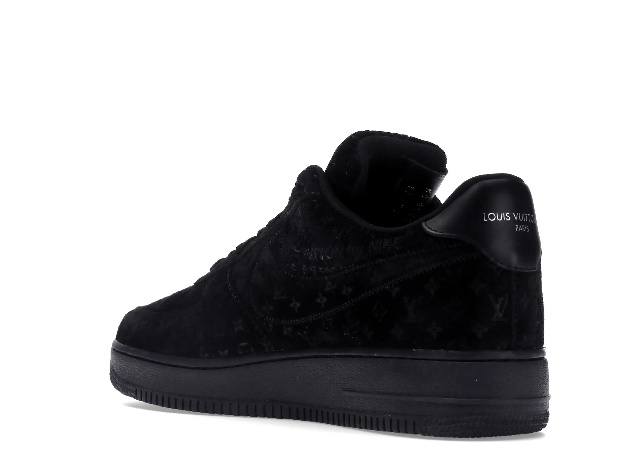 NIKE AIR FORCE 1 LOUIS VUITTON OFF-WHITE TRIPLE BLACK