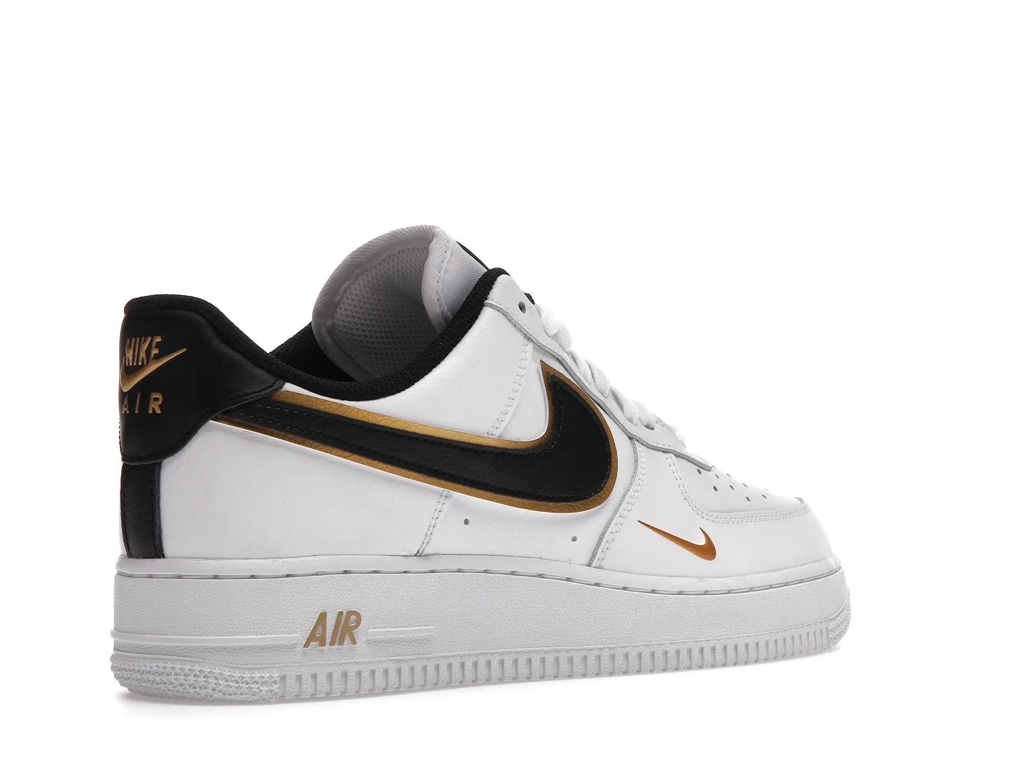 NIKE AIR FORCE 1 DOUBLE SWOOSH WHITE BLACK