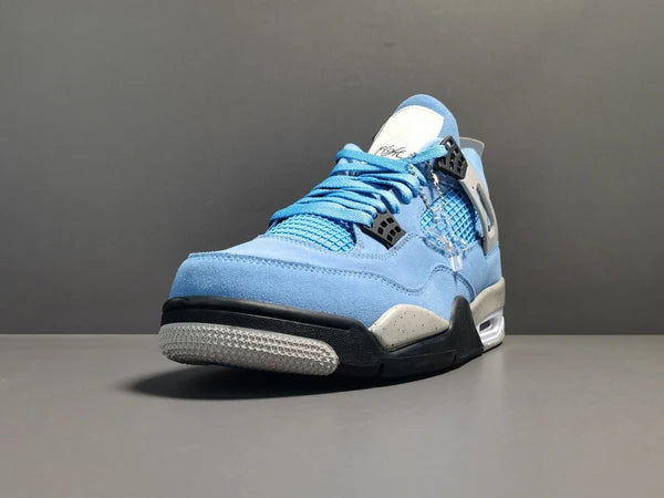 Jordan retro 4 blue suede hotsell