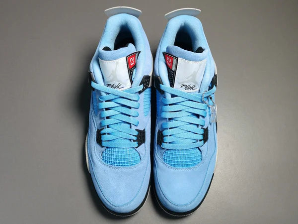 Nike Air Jordan Retro 4 UNC Blue Suede Quality