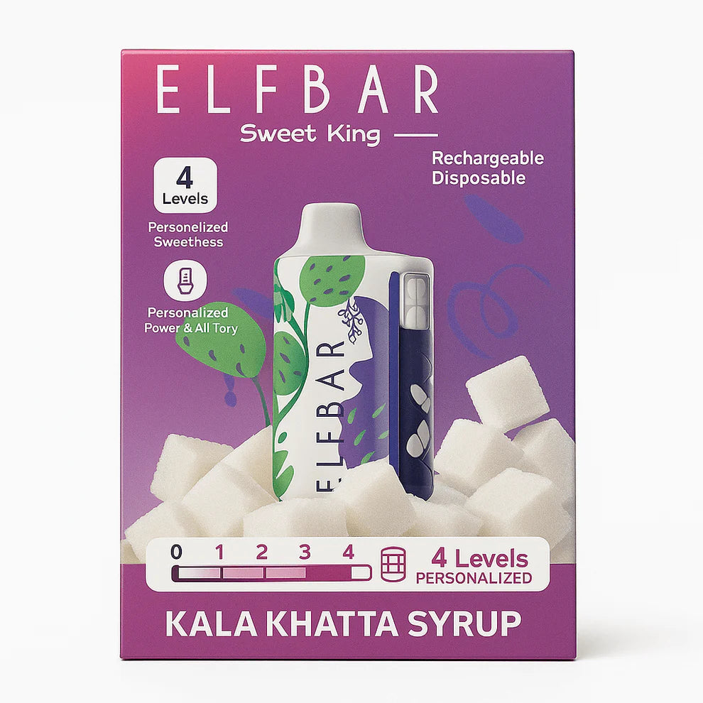 Elfbar sweet king new arrivals 30k puffs Kala khatta Syrup