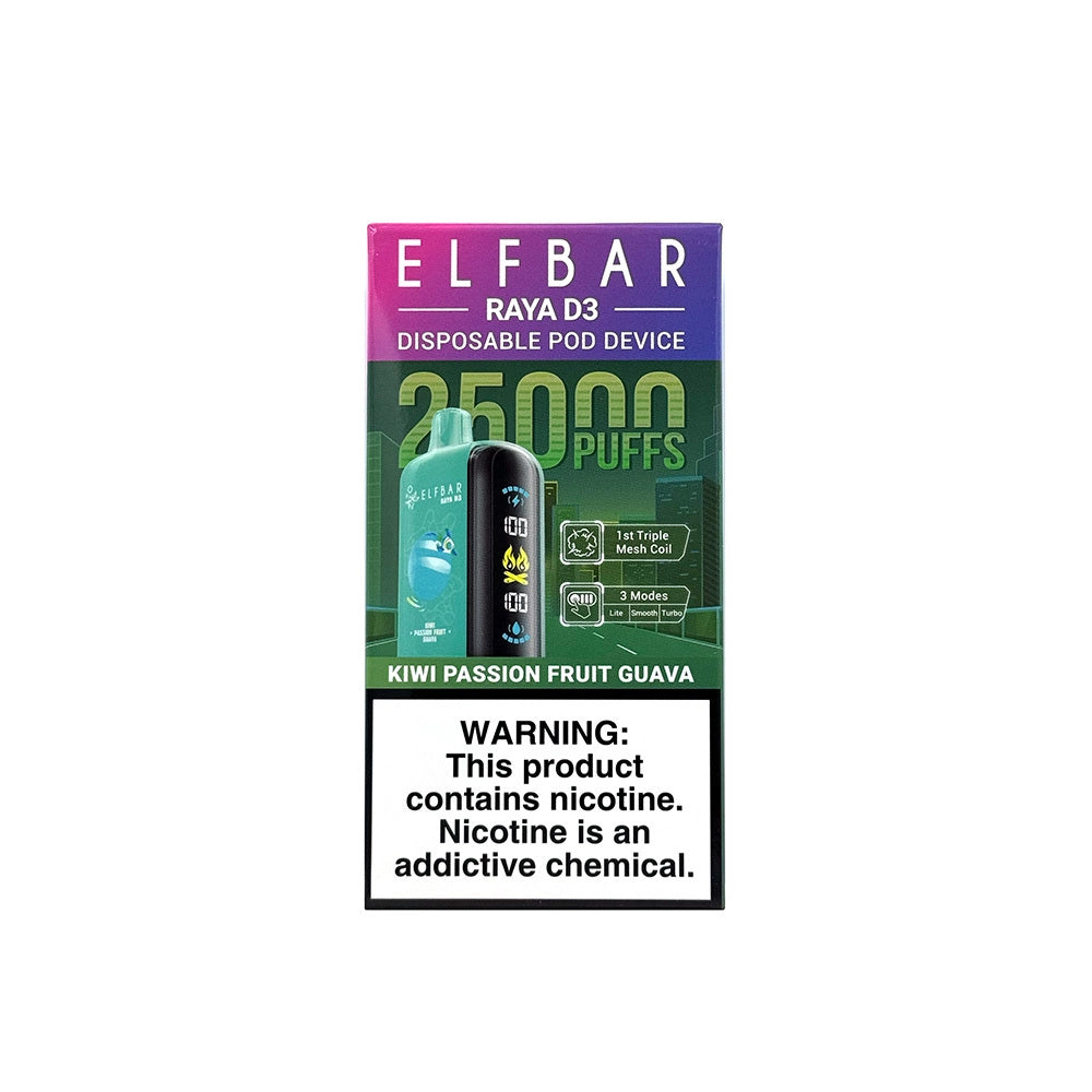 ELFBAAR RAYA D3 25000 PUFF Kiwi Passion Fruit Guava