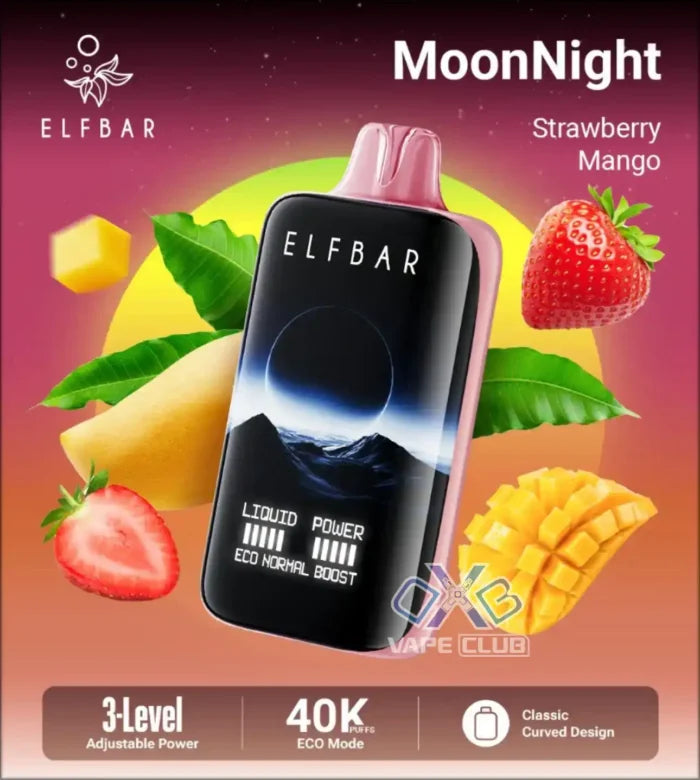 ELFBAR MOON NIGHT 40K PUFFS STRAWBERRY MANGO