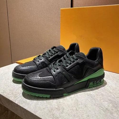 LOUIS VUITTON TRAINER BLACK GREEN