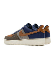 NIKE AIR FORCE 1 '07 PRM MIDNIGHT NAVY/ALE BROWN-PALE IVORY