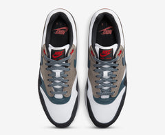 NIKE AIR MAX 1 PREMIUM 'WHITE/SLATE BLUE-BLACK-SOFT GREY'