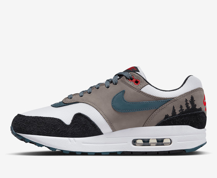 NIKE AIR MAX 1 PREMIUM 'WHITE/SLATE BLUE-BLACK-SOFT GREY'