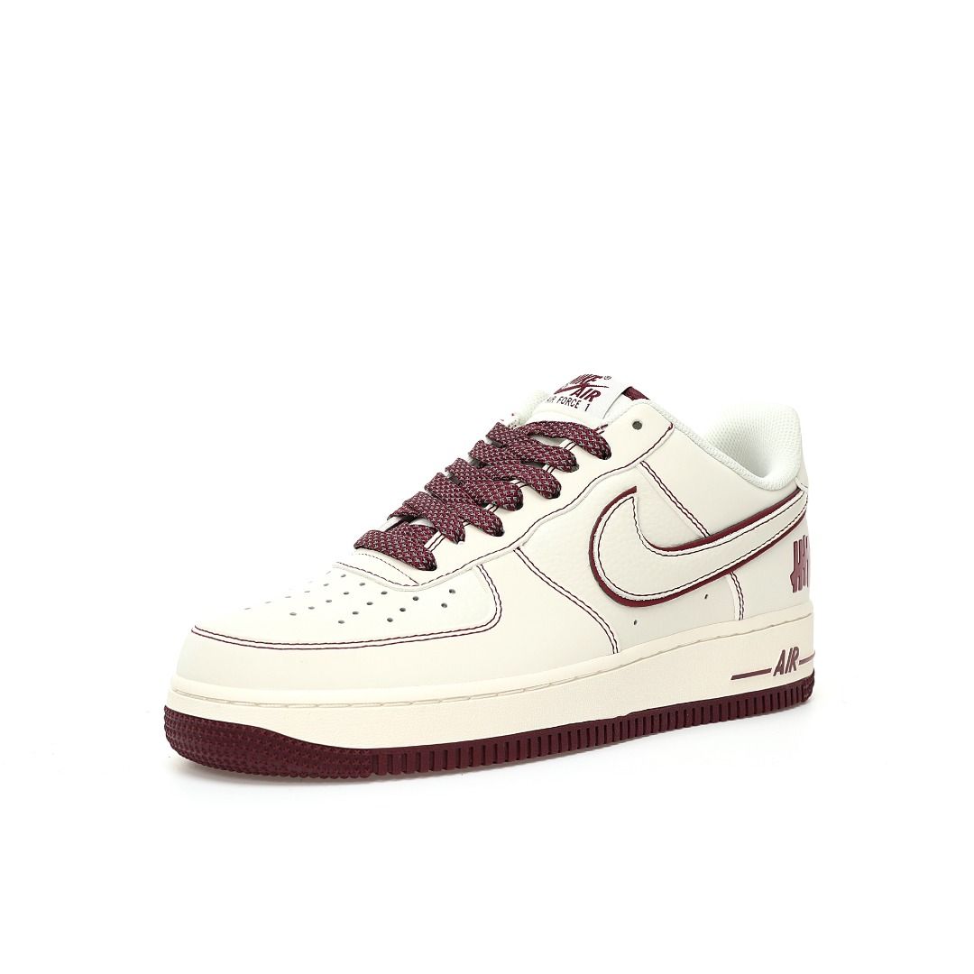 Nike Airforce Undefeated Cream Maroon