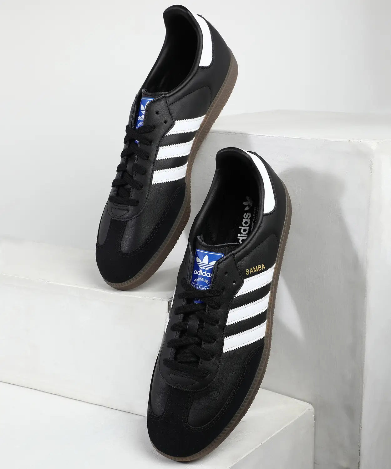 Adidas Samba OG Black White With Keychain