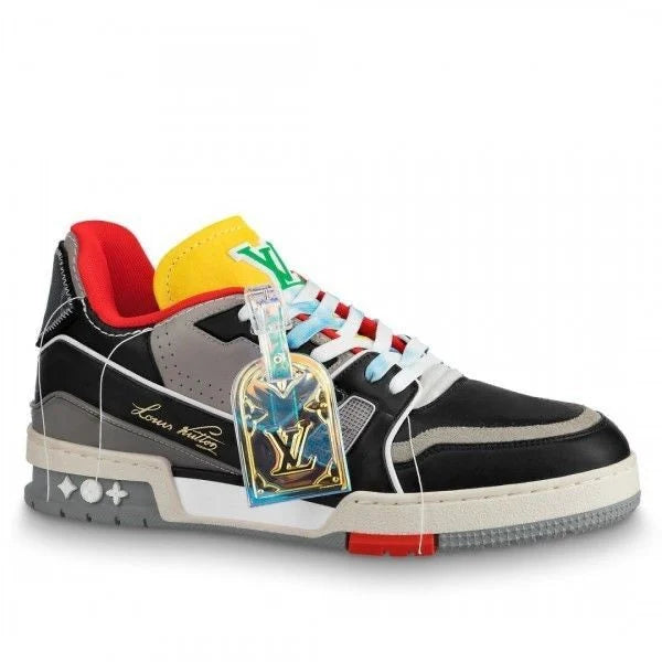 Louis Vuitton Trainer Black Men's Sneakers Shoes