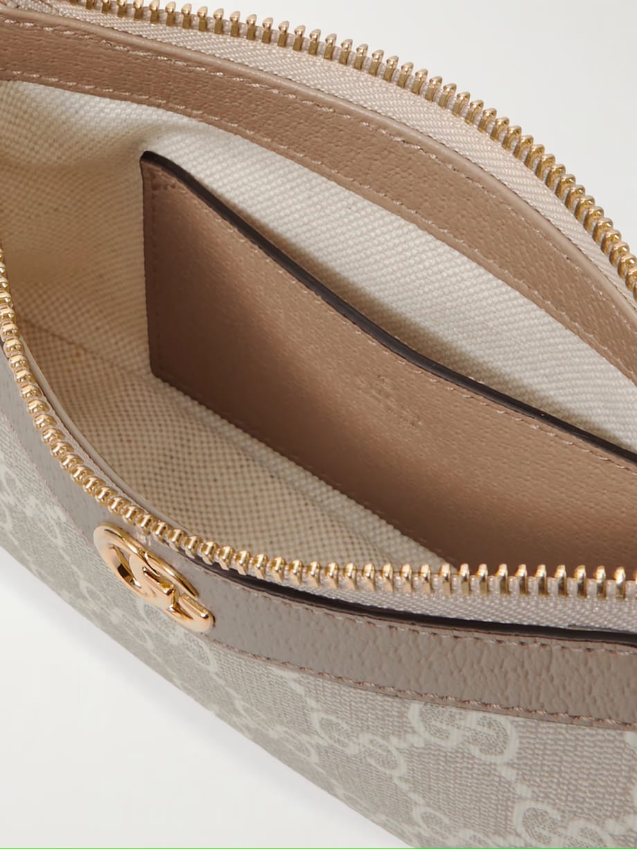 Gucci Ophidia Mini GG Canvas Chain Shoulder Bag With OG Box & Dust Bag 88333 Beige