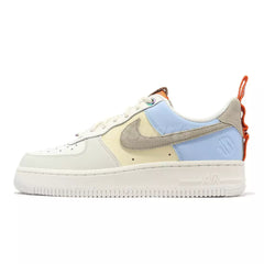 Nike Air Force 1 Ehite Sail and lime