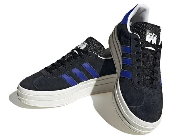 WMNs Adidas Gazelle Bold ‰ÛÏ Core Black & Lucid Blue ‰ÛÏ