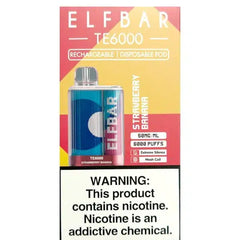 ELF BAR TE6000 – Strawberry Banana Vape