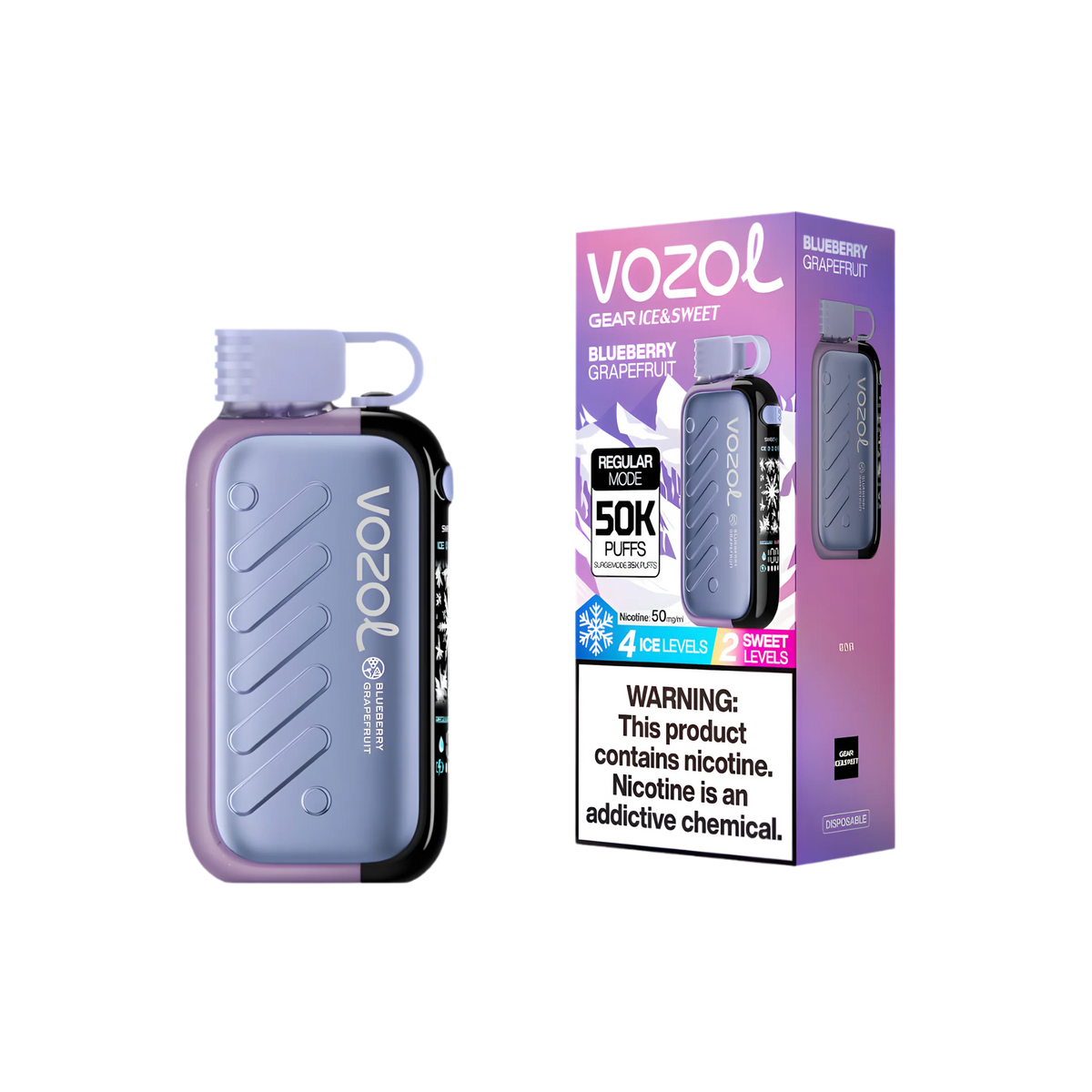 vozol gear 50000 puffs Blueberry Grapefruit
