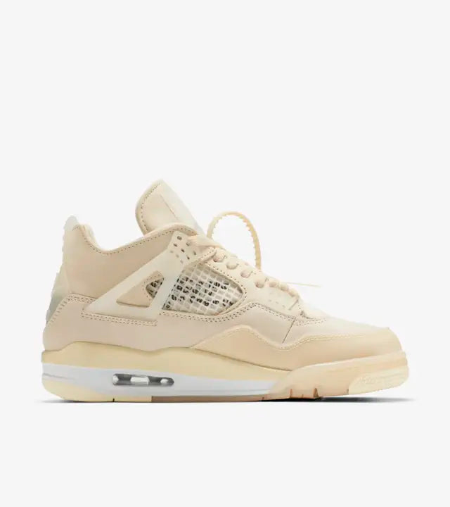 WMNs Nike Air Jordan 4 Retro Off White ‰ÛÏ Sail ‰۝