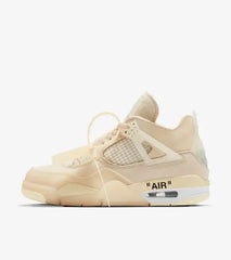 WMNs Nike Air Jordan 4 Retro Off White ‰ÛÏ Sail ‰۝